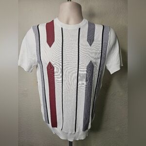 Men's White Short Sleeve Grace Karin  Nwt